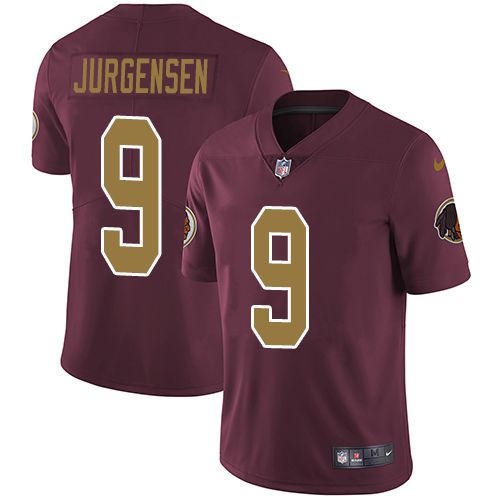 Men Washington Redskins 9 Sonny Jurgensen Nike Burgundy Alternate Limited NFL Jersey